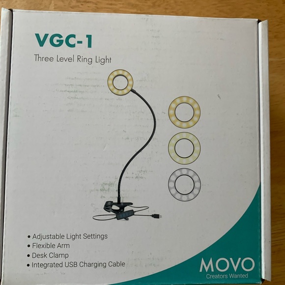 MOVO VGC-1 Three Level Ring Light NIB - Picture 1 of 3